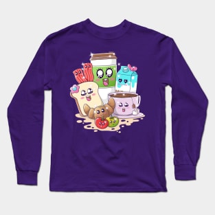 Kawaii Breakfast Long Sleeve T-Shirt